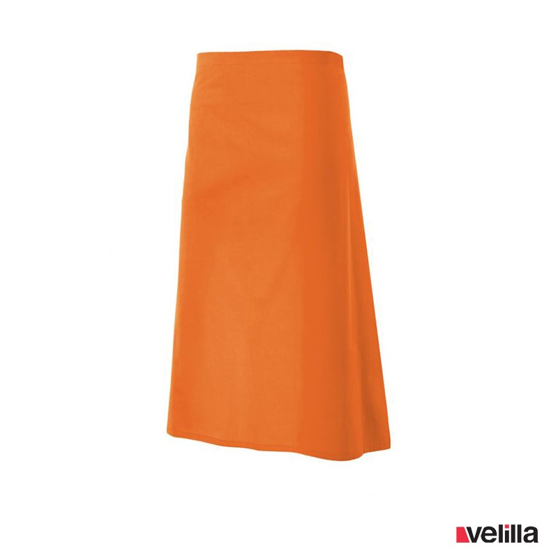Delantal largo Velilla 404202 - Naranja fluor
