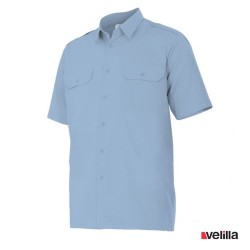 Camisa manga corta Velilla Ref. 532 - Celeste