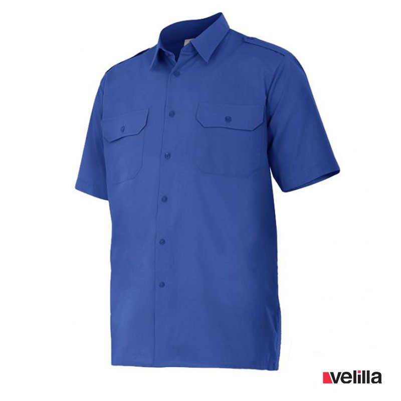 Camisa manga corta Velilla Ref. 532 - Azulina