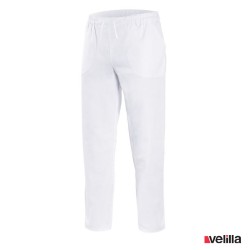 Pantalon pijama algodon Velilla blanco