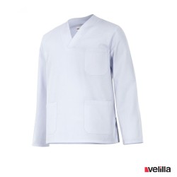 Camisola pijama manga larga Velilla blanco
