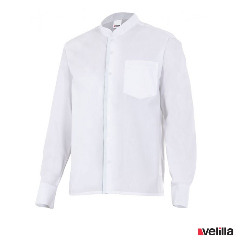 Camisa manga larga Velilla Listan Blanca