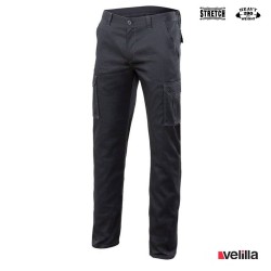 Pantalón Stretch multibolsillos Velilla Ref. 103005S - Negro